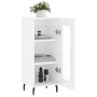 Hochglanzweißes Sperrholz-Sideboard 34,5 x 34 x 90 cm von vidaXL, Sideboards - Ref: Foro24-828814, Preis: 67,03 €, Rabatt: %