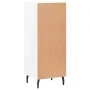Aparador de madera contrachapada blanco brillante 34,5x34x90 cm de vidaXL, Aparadores - Ref: Foro24-828814, Precio: 66,20 €, ...