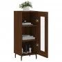 Engineered wood brown oak sideboard 34.5x34x90 cm by vidaXL, Sideboards - Ref: Foro24-828819, Price: 62,18 €, Discount: %
