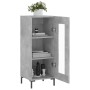 Aparador de madera contrachapada gris hormigón 34,5x34x90 cm de vidaXL, Aparadores - Ref: Foro24-828800, Precio: 60,42 €