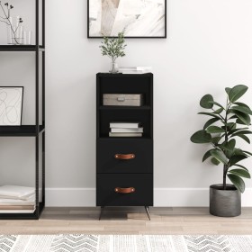 Black plywood sideboard 34.5x34x90 cm by vidaXL, Sideboards - Ref: Foro24-828637, Price: 65,91 €, Discount: %