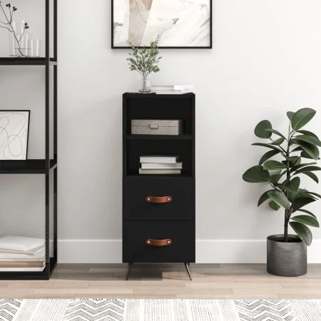 Black plywood sideboard 34.5x34x90 cm by vidaXL, Sideboards - Ref: Foro24-828637, Price: 65,10 €, Discount: %