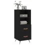 Black plywood sideboard 34.5x34x90 cm by vidaXL, Sideboards - Ref: Foro24-828637, Price: 65,10 €, Discount: %