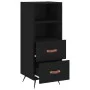 Black plywood sideboard 34.5x34x90 cm by vidaXL, Sideboards - Ref: Foro24-828637, Price: 65,10 €, Discount: %