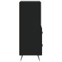 Aparador de madera contrachapada negro 34,5x34x90 cm de vidaXL, Aparadores - Ref: Foro24-828637, Precio: 65,84 €, Descuento: %