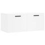 White engineered wood wall cabinet 80x36.5x35 cm by vidaXL, Lockers and storage cabinets - Ref: Foro24-830084, Price: 51,04 €...