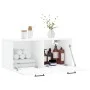 White engineered wood wall cabinet 80x36.5x35 cm by vidaXL, Lockers and storage cabinets - Ref: Foro24-830084, Price: 50,48 €...