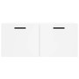 White engineered wood wall cabinet 80x36.5x35 cm by vidaXL, Lockers and storage cabinets - Ref: Foro24-830084, Price: 51,04 €...