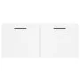 White engineered wood wall cabinet 80x36.5x35 cm by vidaXL, Lockers and storage cabinets - Ref: Foro24-830084, Price: 50,48 €...