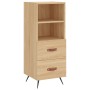 Plywood oak Sonoma color sideboard 34.5x34x90 cm by vidaXL, Sideboards - Ref: Foro24-828639, Price: 52,33 €, Discount: %