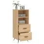 Sonoma Sideboard aus Eiche 34,5x34x90 cm von vidaXL, Sideboards - Ref: Foro24-828639, Preis: 51,96 €, Rabatt: %