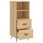Sonoma Sideboard aus Eiche 34,5x34x90 cm von vidaXL, Sideboards - Ref: Foro24-828639, Preis: 51,96 €, Rabatt: %