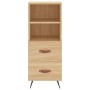 Plywood oak Sonoma color sideboard 34.5x34x90 cm by vidaXL, Sideboards - Ref: Foro24-828639, Price: 52,33 €, Discount: %