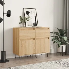 Sideboards 2 Stück, Holzwerkstoff Sonoma-Eiche 40x35x70 cm von vidaXL, Sideboards - Ref: Foro24-831155, Preis: 63,44 €, Rabat...