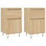 Sideboards 2 pcs engineered wood Sonoma oak 40x35x70 cm by vidaXL, Sideboards - Ref: Foro24-831155, Price: 63,44 €, Discount: %