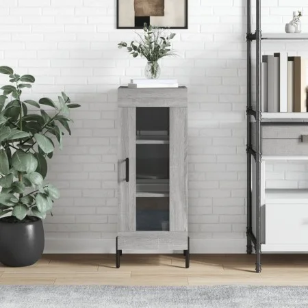 Sonoma Sideboard aus grauem Holzwerkstoff 34,5x34x90 cm von vidaXL, Sideboards - Ref: Foro24-828810, Preis: 64,43 €, Rabatt: %