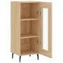 Sonoma oak plywood sideboard 34.5x34x90 cm by vidaXL, Sideboards - Ref: Foro24-828815, Price: 60,35 €, Discount: %