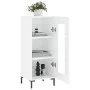 Glossy white plywood sideboard 34.5x34x90 cm by vidaXL, Sideboards - Ref: Foro24-828798, Price: 65,55 €, Discount: %