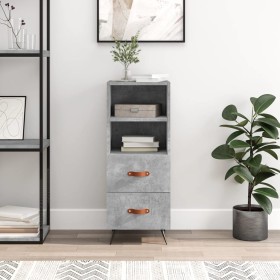 Aparador de madera contrachapada gris hormigón 34,5x34x90 cm de vidaXL, Aparadores - Ref: Foro24-828640, Precio: 51,82 €, Des...