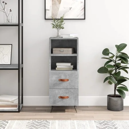 Concrete gray plywood sideboard 34.5x34x90 cm by vidaXL, Sideboards - Ref: Foro24-828640, Price: 51,82 €, Discount: %
