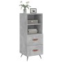 Aparador de madera contrachapada gris hormigón 34,5x34x90 cm de vidaXL, Aparadores - Ref: Foro24-828640, Precio: 52,33 €, Des...