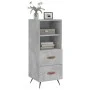 Concrete gray plywood sideboard 34.5x34x90 cm by vidaXL, Sideboards - Ref: Foro24-828640, Price: 51,82 €, Discount: %