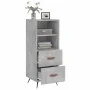 Aparador de madera contrachapada gris hormigón 34,5x34x90 cm de vidaXL, Aparadores - Ref: Foro24-828640, Precio: 51,82 €, Des...