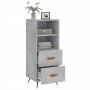 Aparador de madera contrachapada gris hormigón 34,5x34x90 cm de vidaXL, Aparadores - Ref: Foro24-828640, Precio: 52,33 €, Des...
