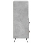 Aparador de madera contrachapada gris hormigón 34,5x34x90 cm de vidaXL, Aparadores - Ref: Foro24-828640, Precio: 52,33 €, Des...