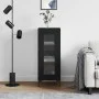 Aparador de madera contrachapada negro 34,5x34x90 cm de vidaXL, Aparadores - Ref: Foro24-828797, Precio: 61,67 €, Descuento: %