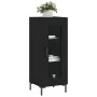 Schwarzes Sperrholz-Sideboard 34,5 x 34 x 90 cm von vidaXL, Sideboards - Ref: Foro24-828797, Preis: 61,73 €, Rabatt: %