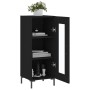 Black plywood sideboard 34.5x34x90 cm by vidaXL, Sideboards - Ref: Foro24-828797, Price: 62,51 €, Discount: %