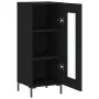 Schwarzes Sperrholz-Sideboard 34,5 x 34 x 90 cm von vidaXL, Sideboards - Ref: Foro24-828797, Preis: 61,73 €, Rabatt: %