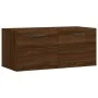 Wandschrank aus braunem Eichenholz, 80x36,5x35 cm von vidaXL, Schließfächer und Lagerschränke - Ref: Foro24-830083, Preis: 48...