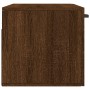 Wandschrank aus braunem Eichenholz, 80x36,5x35 cm von vidaXL, Schließfächer und Lagerschränke - Ref: Foro24-830083, Preis: 49...