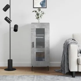 Concrete gray plywood sideboard 34.5x34x90 cm by vidaXL, Sideboards - Ref: Foro24-828816, Price: 60,35 €, Discount: %