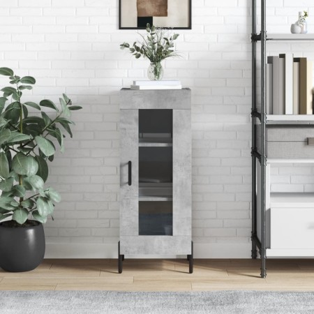 Concrete gray plywood sideboard 34.5x34x90 cm by vidaXL, Sideboards - Ref: Foro24-828808, Price: 62,98 €, Discount: %