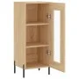 Aparador madera contrachapada color roble Sonoma 34,5x34x90 cm de vidaXL, Aparadores - Ref: Foro24-828807, Precio: 62,29 €, D...