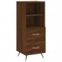 Oak brown engineered wood sideboard 34.5x34x90 cm by vidaXL, Sideboards - Ref: Foro24-828643, Price: 48,47 €, Discount: %
