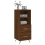Oak brown engineered wood sideboard 34.5x34x90 cm by vidaXL, Sideboards - Ref: Foro24-828643, Price: 48,47 €, Discount: %