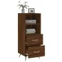 Oak brown engineered wood sideboard 34.5x34x90 cm by vidaXL, Sideboards - Ref: Foro24-828643, Price: 48,47 €, Discount: %