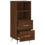 Sideboard aus eichenbraunem Holzwerkstoff, 34,5 x 34 x 90 cm von vidaXL, Sideboards - Ref: Foro24-828643, Preis: 54,38 €, Rab...