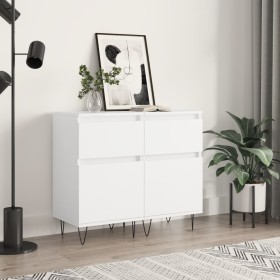 Sideboards 2 Stk. Holzwerkstoff weiß 40x35x70 cm von vidaXL, Sideboards - Ref: Foro24-831149, Preis: 77,68 €, Rabatt: %