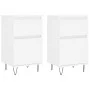 2 white engineered wood sideboards 40x35x70 cm by vidaXL, Sideboards - Ref: Foro24-831149, Price: 76,87 €, Discount: %