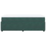 Cama box spring con colchón terciopelo verde oscuro 80x200 cm