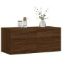 Eichenbrauner Wandschrank aus Holzwerkstoff, 80 x 36,5 x 35 cm von vidaXL, Schließfächer und Lagerschränke - Ref: Foro24-8300...