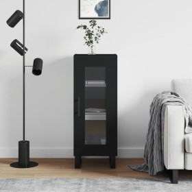 Black plywood sideboard 34.5x34x90 cm by vidaXL, Sideboards - Ref: Foro24-828821, Price: 65,59 €, Discount: %
