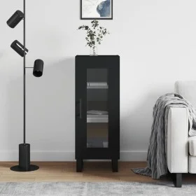 Black plywood sideboard 34.5x34x90 cm by vidaXL, Sideboards - Ref: Foro24-828821, Price: 64,77 €, Discount: %