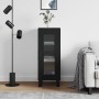 Aparador de madera contrachapada negro 34,5x34x90 cm de vidaXL, Aparadores - Ref: Foro24-828821, Precio: 66,79 €, Descuento: %