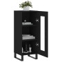 Aparador de madera contrachapada negro 34,5x34x90 cm de vidaXL, Aparadores - Ref: Foro24-828821, Precio: 66,79 €, Descuento: %